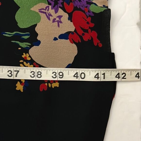 Evan Picone Vintage Silk Layered Black Shift Dress Midi, Sheer Sleeves size 20W - Picture 15 of 15